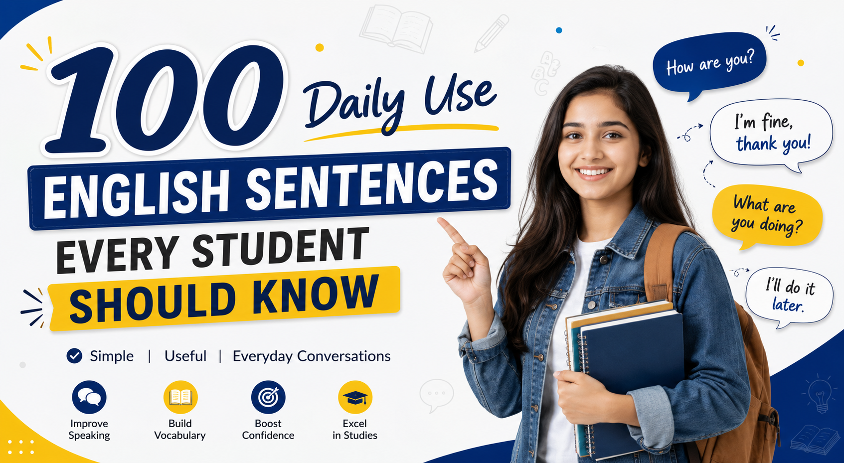100 Daily Use English Sentences Every Student Should Know