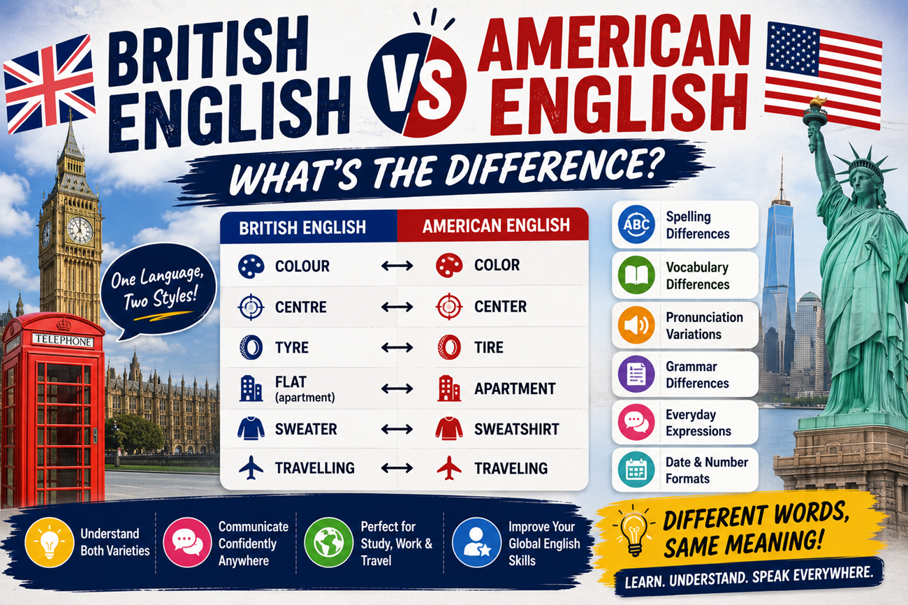 British English vs American English: What's the Difference?